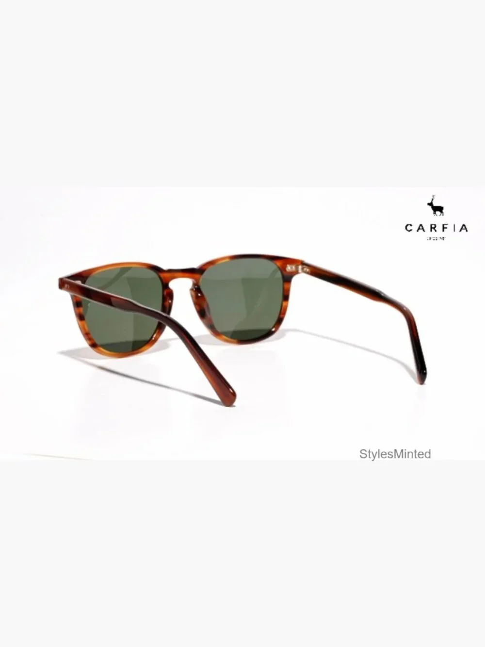 Retro Square Men's Polarized Sunglasses UV400 Protection Acetate Frame